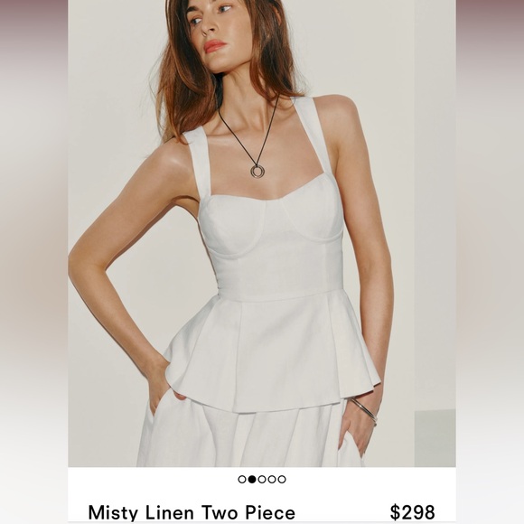 NWT Misty Linen Two Piece Set - Picture 3 of 5